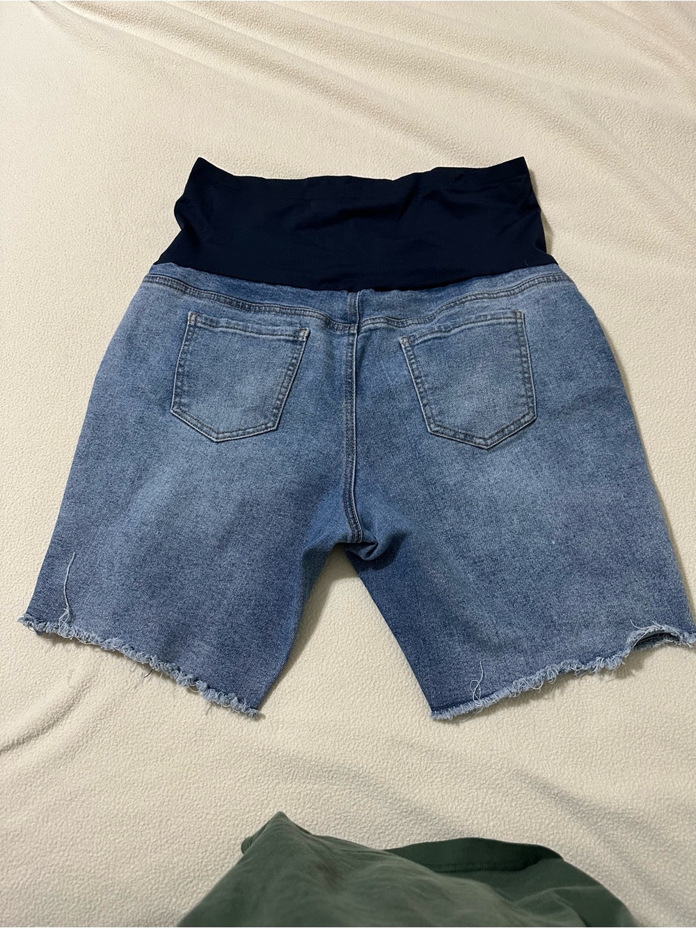 Maternity Denim Shorts with stretch Panel Time and Tru size XL EUC - Picture 2 of 3